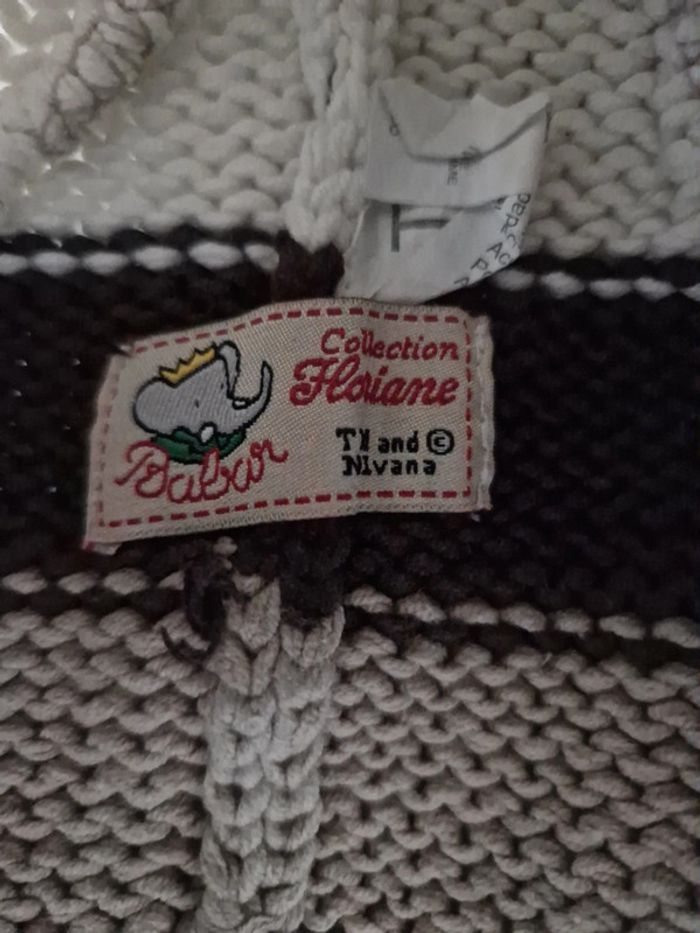 Joli bonnet en laine babar bébé t4 - photo numéro 3