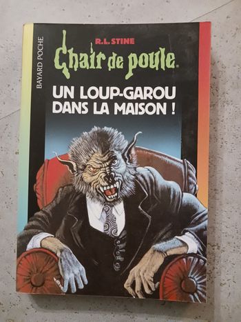 livre Chair de poule Un loup garou dans la maison R.L Stine