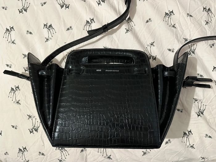 Sac à main en cuir effet croco Ami Paris neuf - photo numéro 16