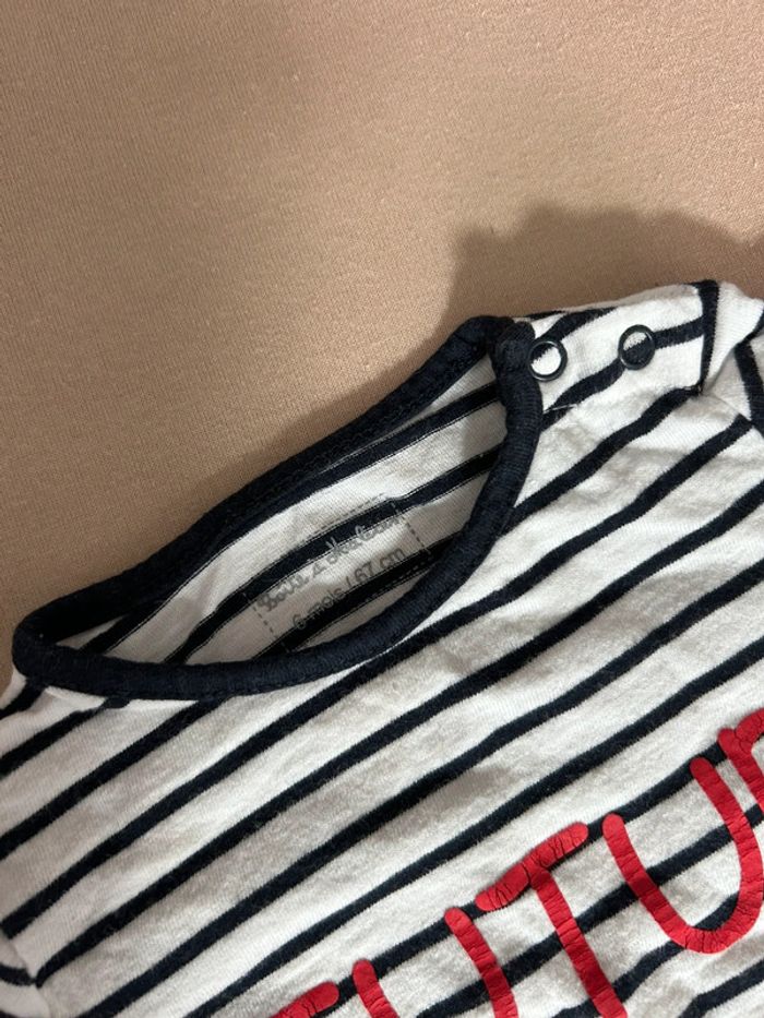 Ensemble tenues garçon pilote je t’aime t-shirt jeans 6 mois - photo numéro 7