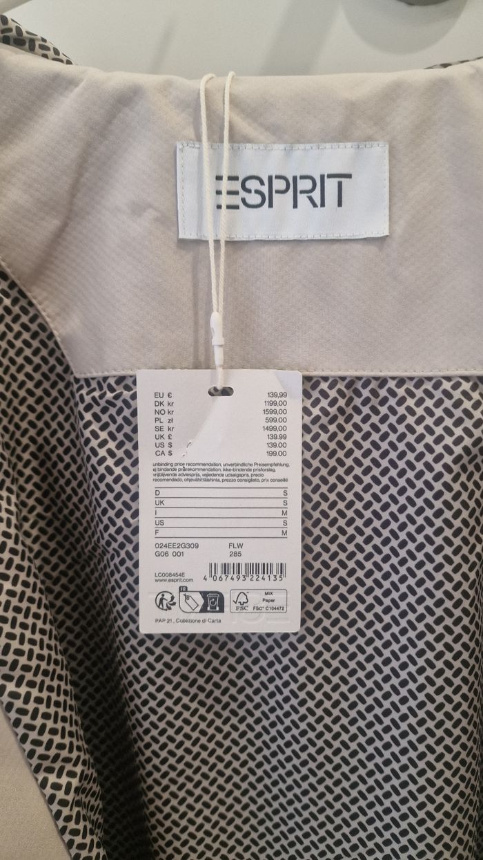 Veste col montant by ESPRIT pour Homme taille M - photo numéro 7