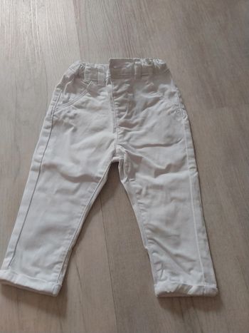 Pantalon blanc 12 mois