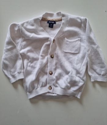 Gilet blanc 6 mois