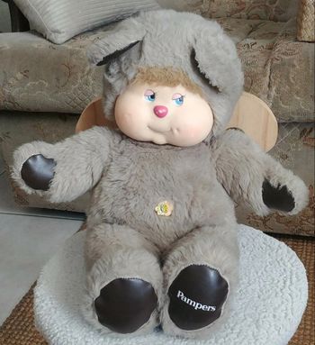 Peluche de collection vintage ours nombrilou Ajena Pampers