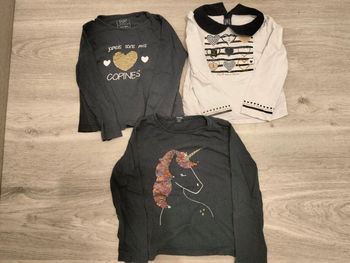 Lot de 7 t-shirts ml 6 ans