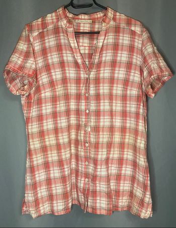 Chemise à carreaux »Gémo »manches courtes
