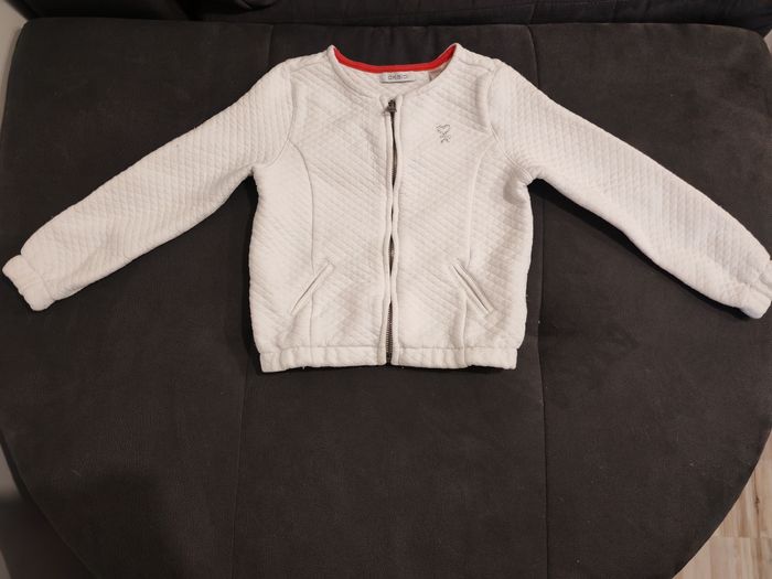 Gilet zip blanc