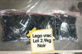 Lego vrac lot 2.9kg noir