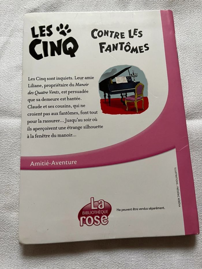 Livre Bibliothèque Rose Le Club des Cinq contre les Fantômes TBE - photo numéro 2