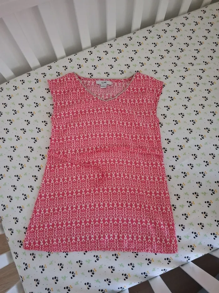 Robe d'été rose et blanche - La Halle - 4 ans, 104 cm