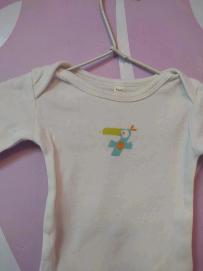 Lot de 3 body manches longues 3 mois - photo numéro 2