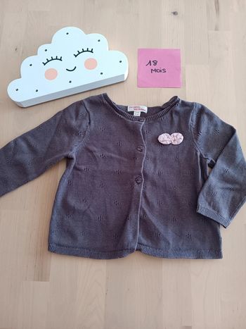 Gilet marron 18 mois DPAM