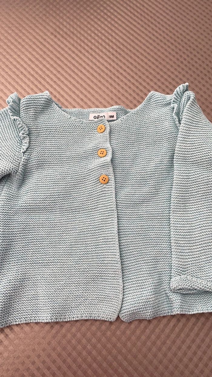 Gilet bleu 9 mois - photo numéro 2