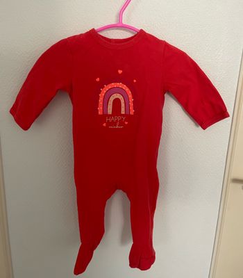 Pyjama léger 3 mois rouge