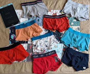 Lot de 9 caleçons garçon - T4-5ans - Gémo et underwear 