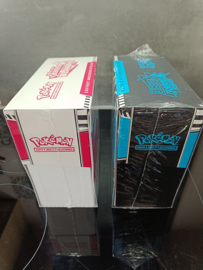 Lot 2 etb pokémon ev10.5 foudre noire et flamme blanche neuf scellé - photo numéro 3