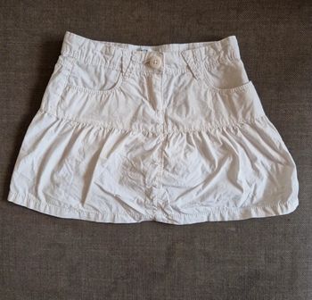 Jupette blanche légère 4ans