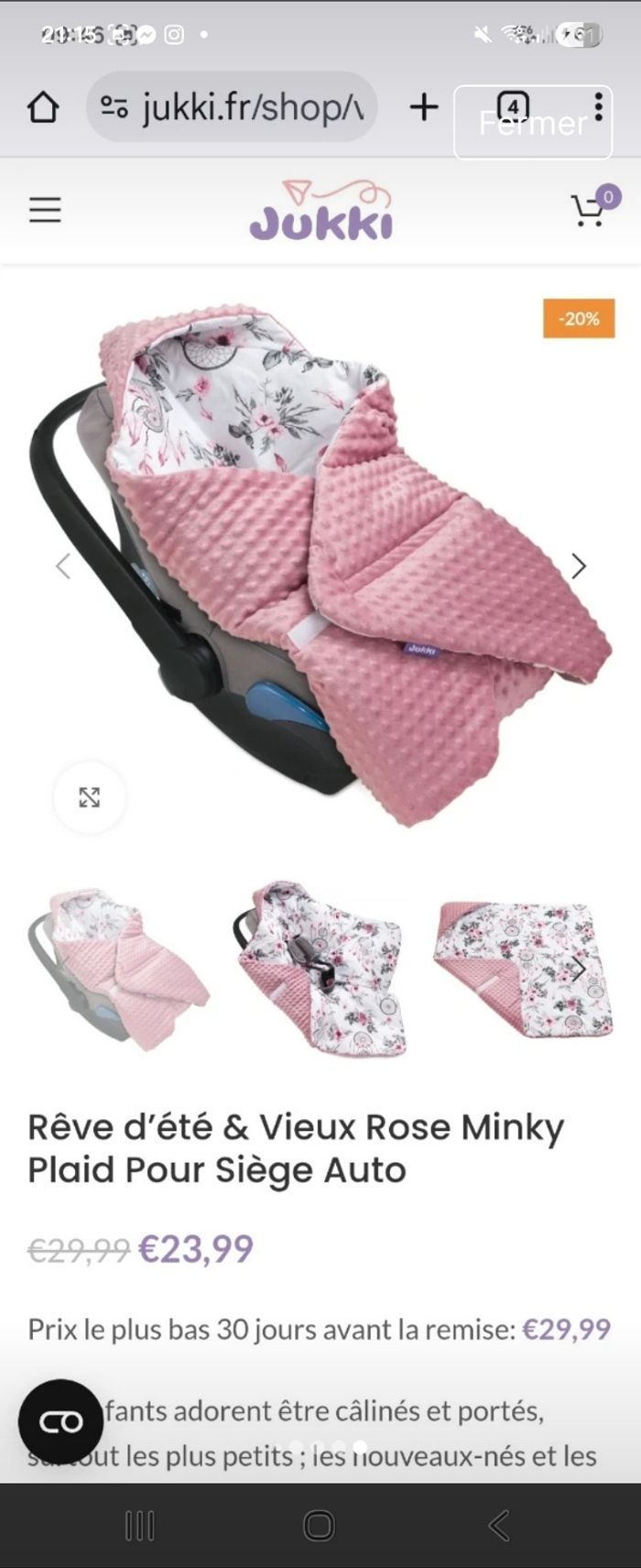 Plaid d’emmaillotage Jukki - photo numéro 6