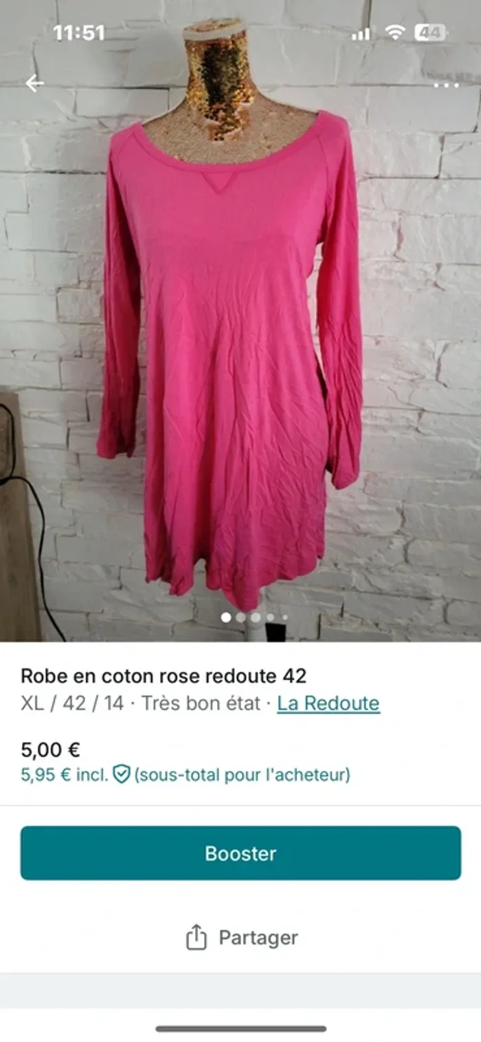 Robe été rose 42 - photo numéro 4
