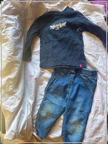 Ensemble 18mois mixte pull Levi's pantalon kiabi