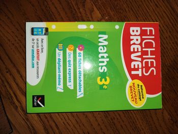 Livre fiche brevet maths