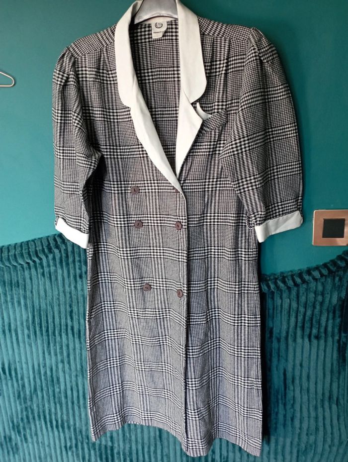 Robe portefeuille tissu chaud prince-de-Galles
