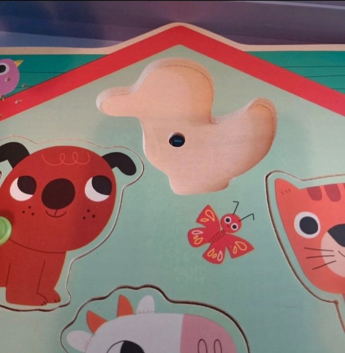 Super puzzle en bois  sonore ouaf woof de Djeco - photo numéro 4