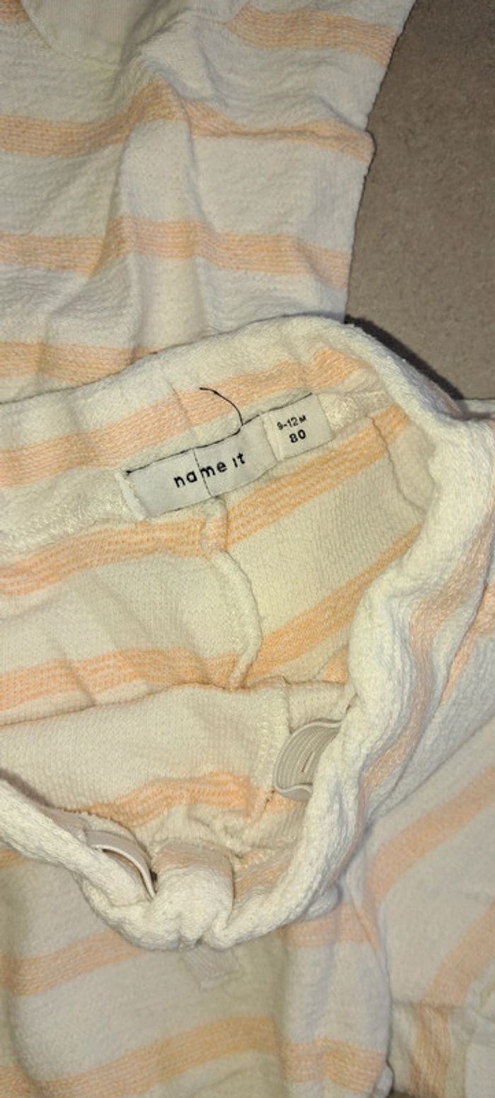 Ensemble Tee-shirt et short Name it 9 mois - photo numéro 4