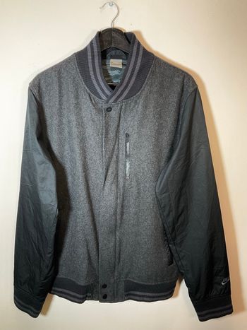 Blouson teddy noir et gris foncé pour homme Nike taille L 615
