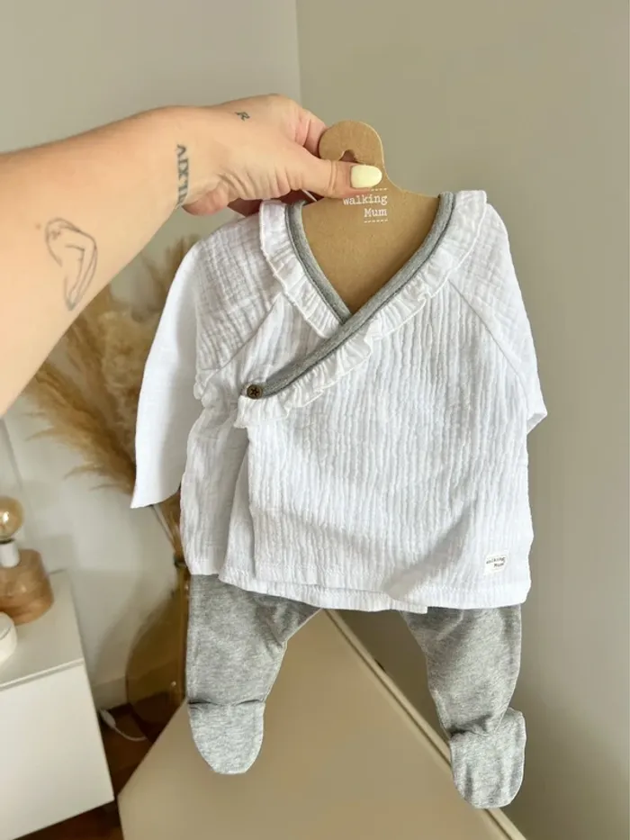 Ensemble 0-3mois 100% coton - Walking Mum