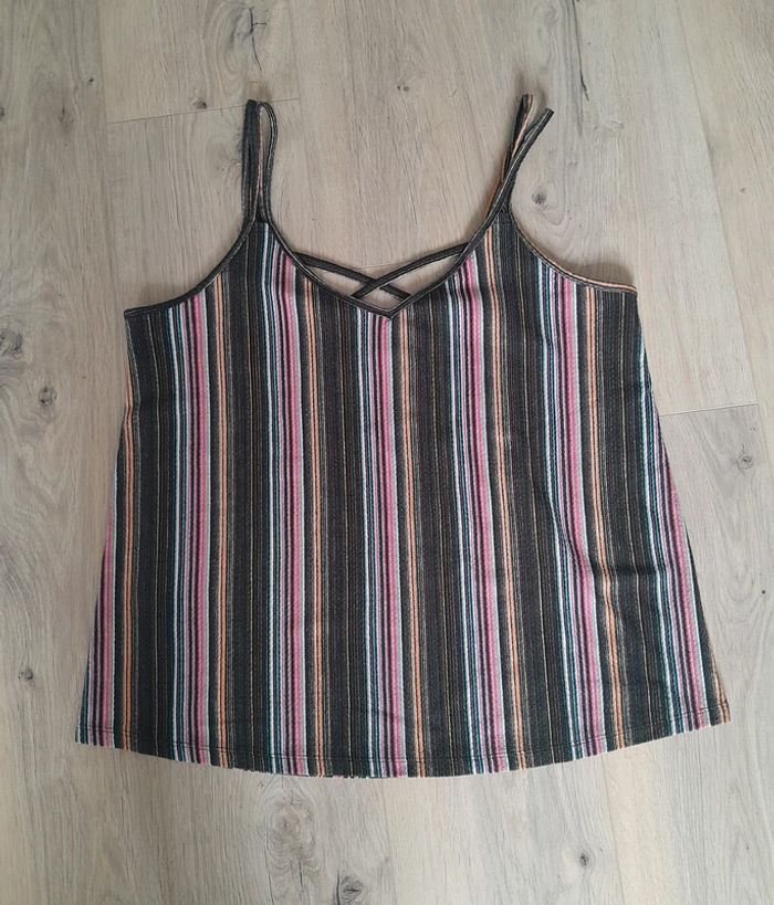 Débardeur à rayures t.42