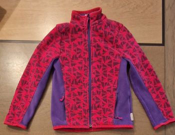 Veste polaire rose et violet 6 ans en parfait état