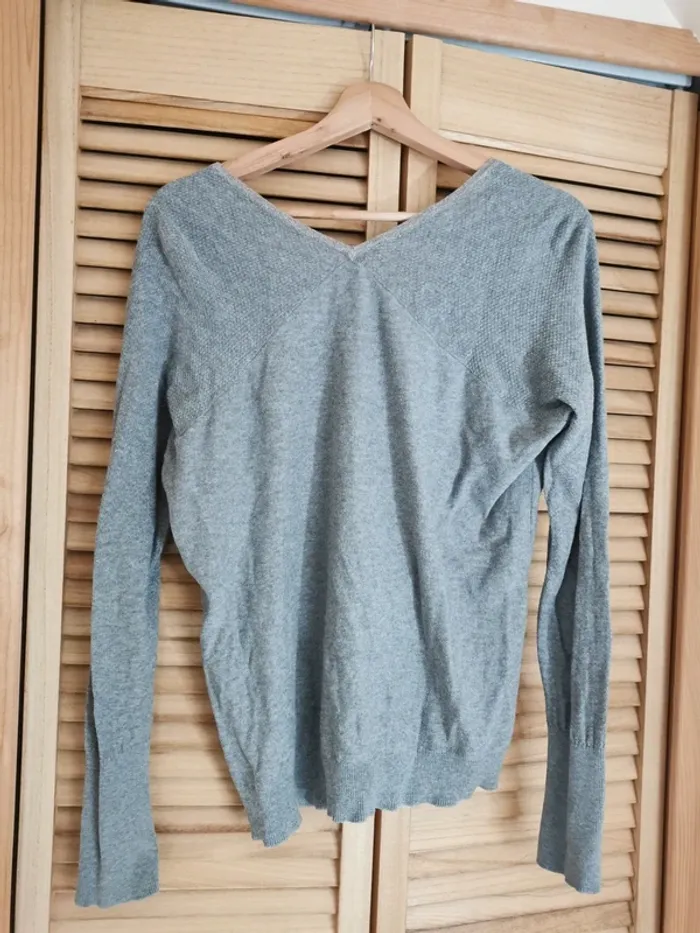 Pull fin gris clair Promod - photo numéro 3
