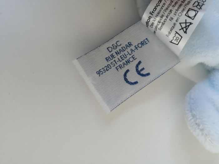 peluche lapin doudou attache tétine - photo numéro 5