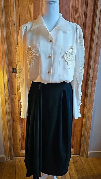 Jupe vintage Made in france noire parfait etat