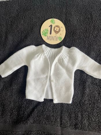 Gilet blanc MLT 1 mois