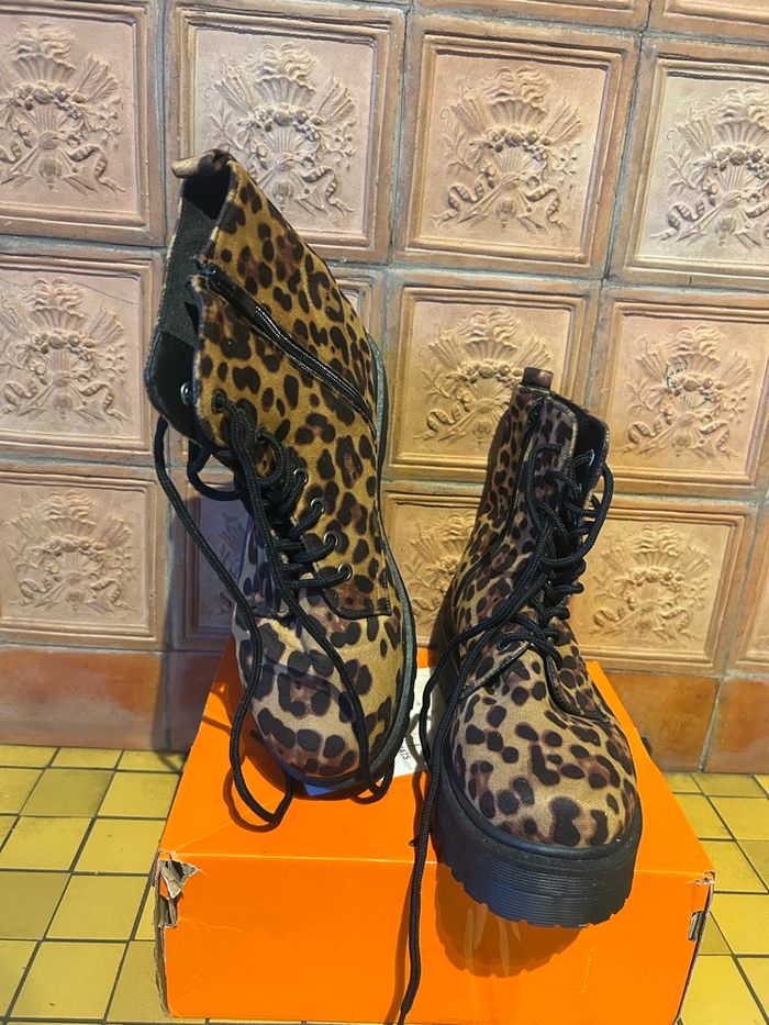 Bottines Militaires Léopard 🐆 - Taille 40 - NEUVES - photo numéro 6