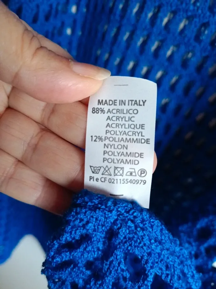 Pull été épaules dénudées sans manches bleu électrique - photo numéro 5