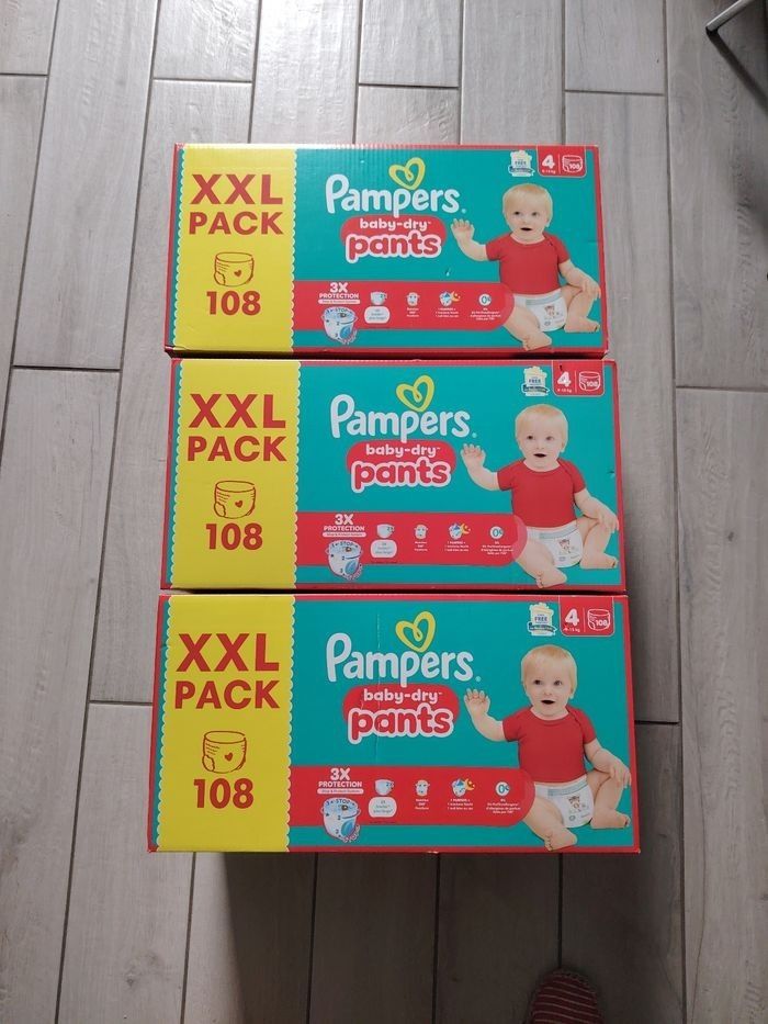 Lingettes Pampers harmonie + pants taille 4 - photo numéro 2