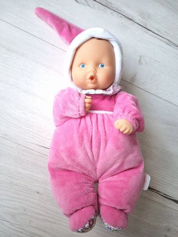 Poupée poupon Corolle rose 28 cm comme neuf