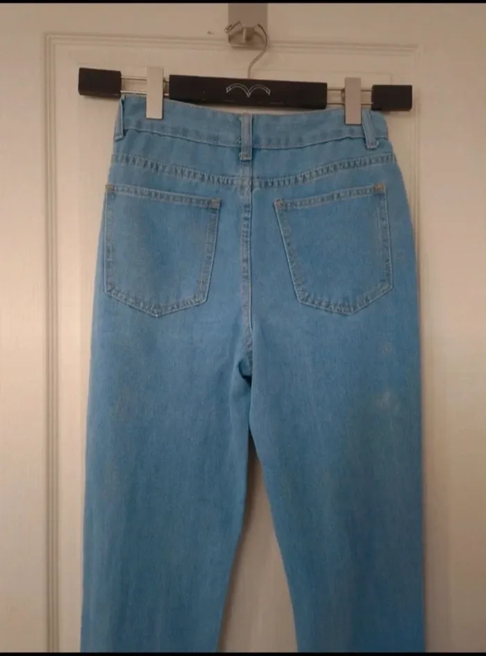 Neuf jean mom troué femme boohoo taille XS/34 - photo numéro 5