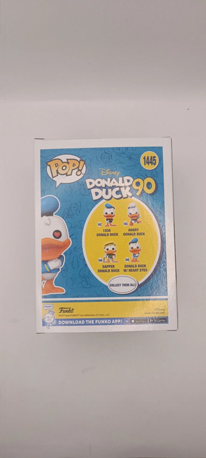 Funko pop : Disney 1445 - Donald duck with heart eyes - 90th anniversary - photo numéro 3