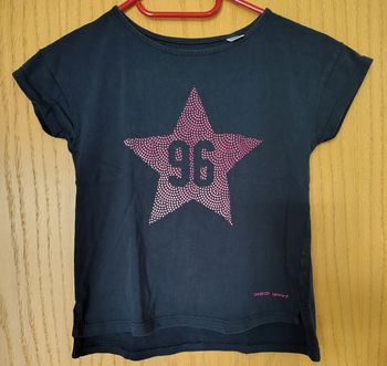 T-shirt marine fille 8 ans