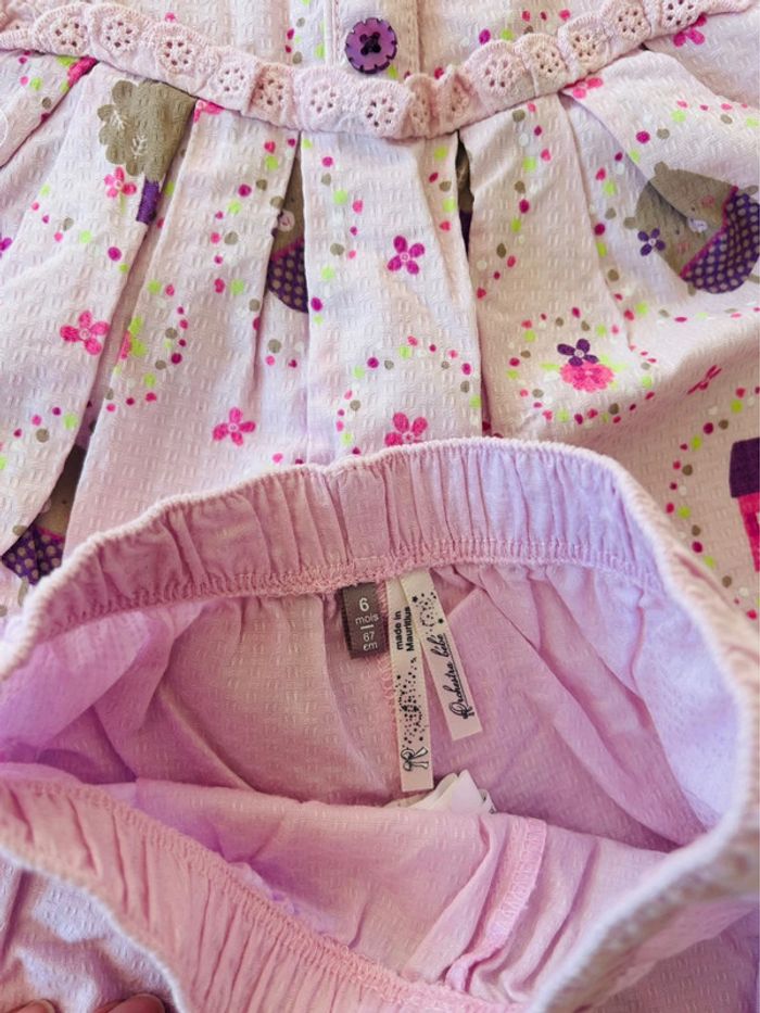 Ensemble robe + culotte assortie Orchestra 6 mois - photo numéro 3