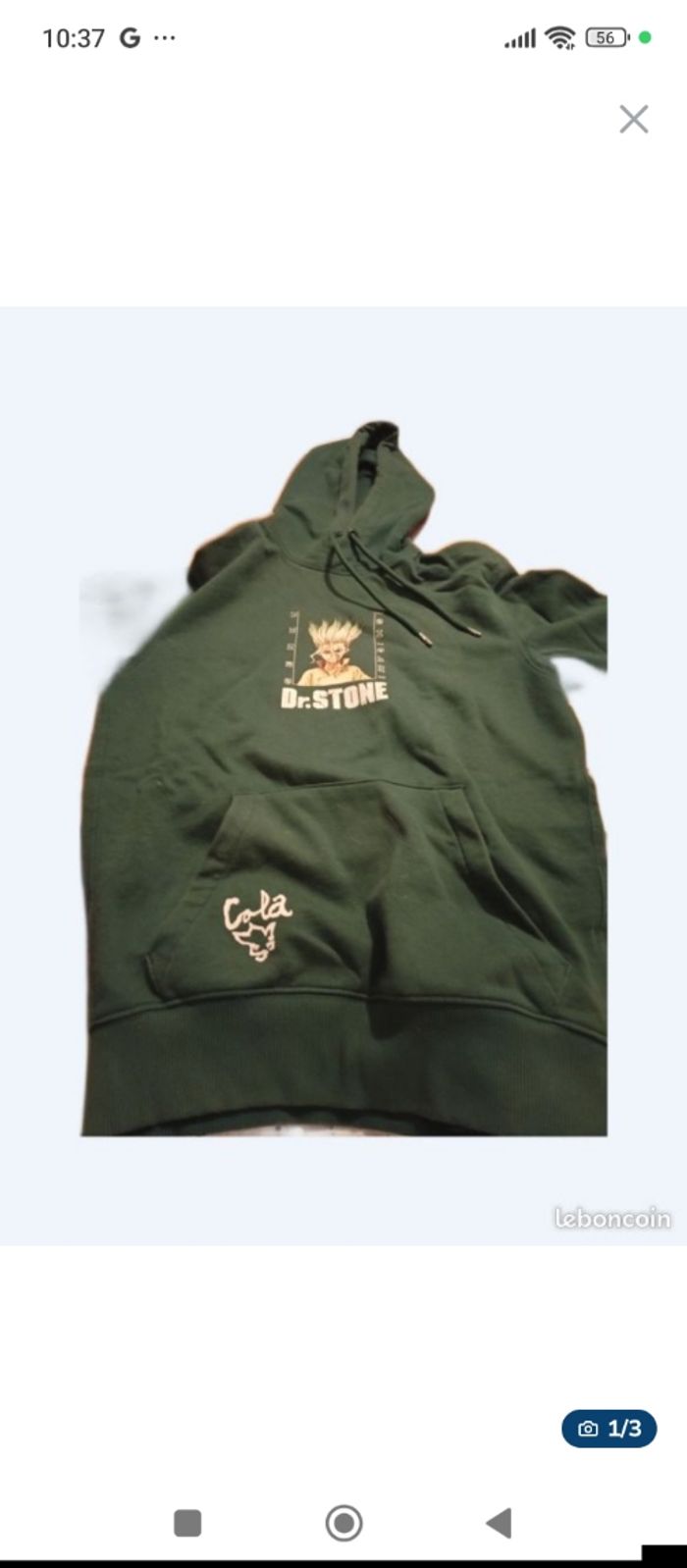 Sweat a capuche dr stone