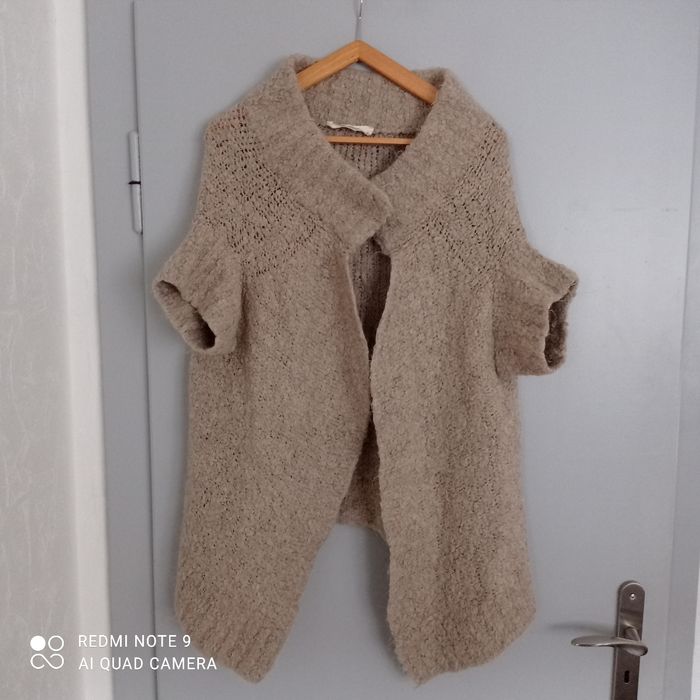 Gilet beige mohair Zara t38