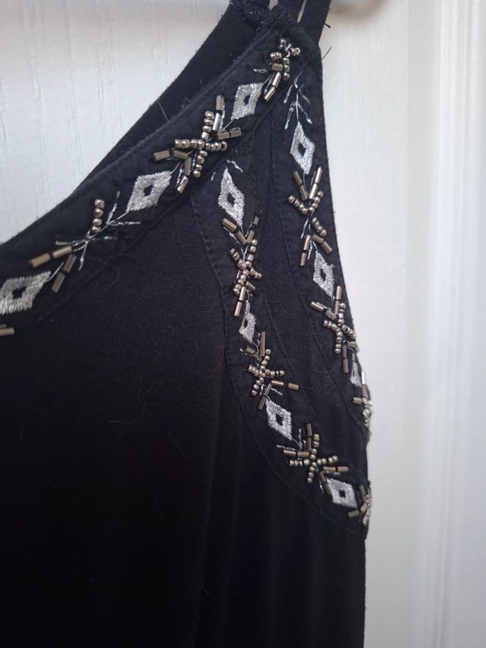 Robe longue noir kiabi taille S - photo numéro 4