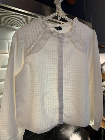 Chemisier romantique coton.