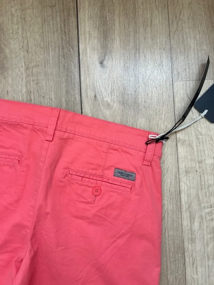 Short chino Teddy Smith corail 16ans - photo numéro 4