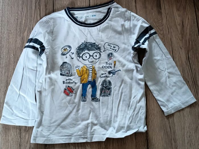 4 tee shirt manches longues garçon 3 ans - photo numéro 2